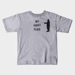 Fishing is My Happy Place Kids T-Shirt